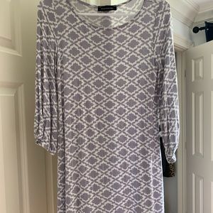 Grey paisley T-shirt dress!